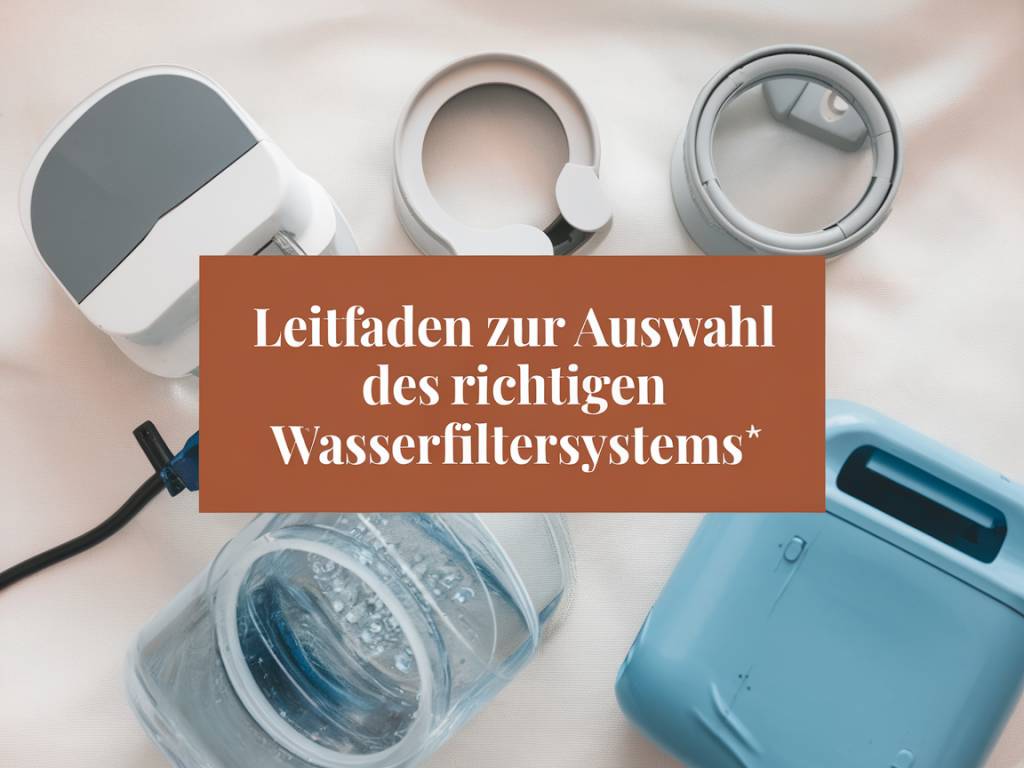 Leitfaden zur auswahl des richtigen wasserfiltersystems